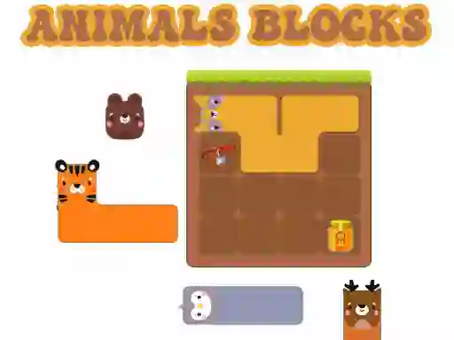 Joc Animals Blocks en línia