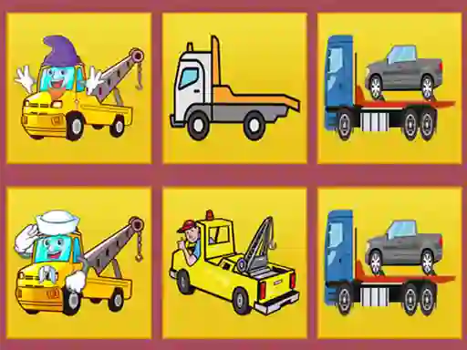 Joc Tow Trucks Memory en línia