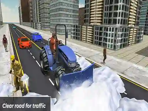 Joc Grand Snow Clean Road Driving Simulator en línia