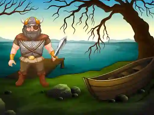 Joc Viking Warrior Battle: Puzzle en línia