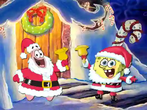 Joc SpongeBob Christmas Jigsaw Puzzle en línia