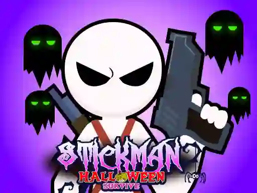 Joc Stickman Halloween Survive en línia
