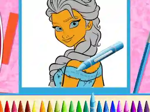 Joc The Princess Sisters Coloring en línia