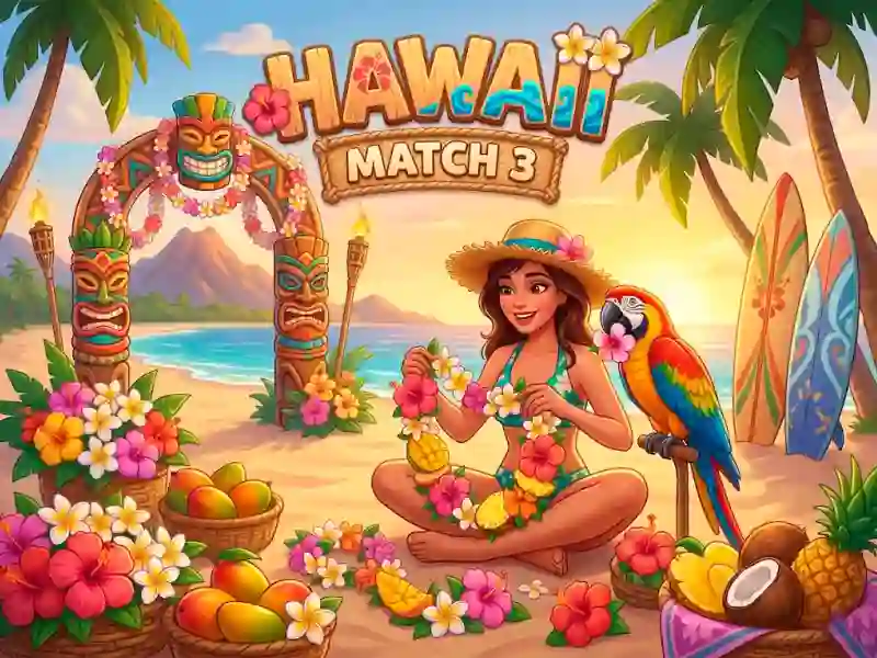 Joc Hawaii Match 3 en línia