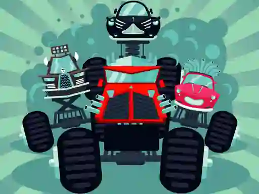 Joc Crazy Monster Trucks Memory en línia