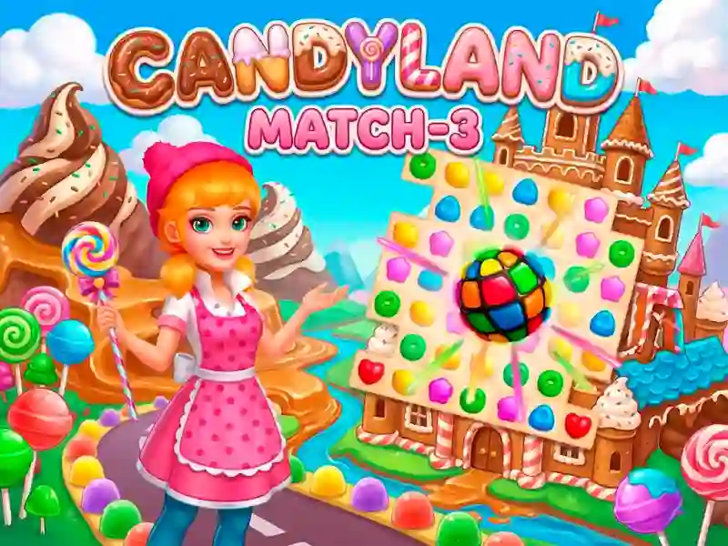 Joc Candyland: Match-3 en línia