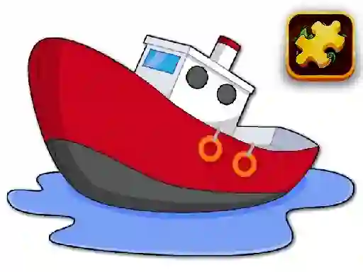 Joc Cartoon Ship Puzzle en línia