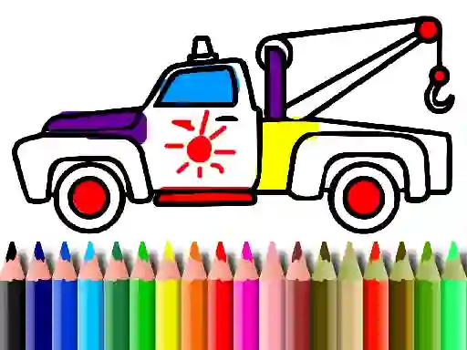 Joc Back To School: Trucks Coloring en línia