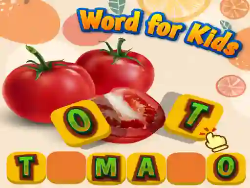 Joc Fruits and Vegetables Word for Kids en línia