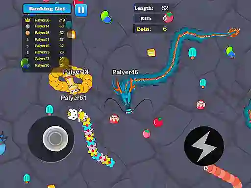 Joc Greedy Snake Multiplayer Duel en línia