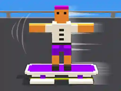 Joc Blocky Skater Rush en línia