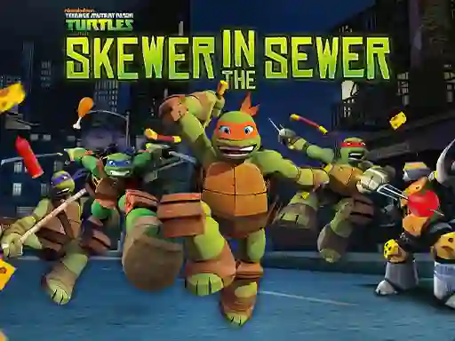 Joc Teenage Mutant Ninja Turtles: Skewer in the Sewer en línia