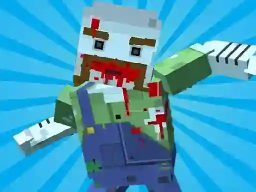 Joc Blocky Gun Warfare Zombie en línia