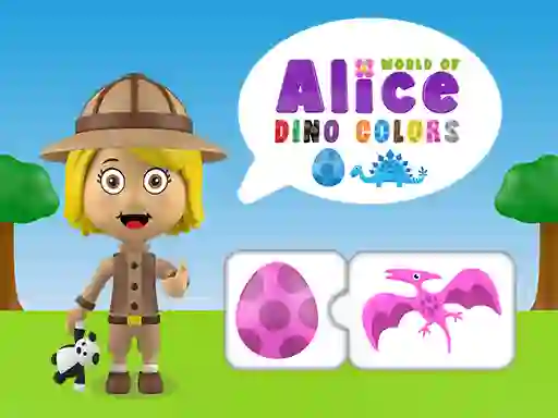 Joc World of Alice Dino Colors en línia