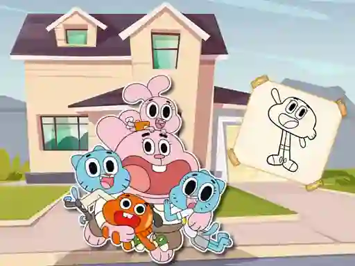 Joc World Of Gumball Coloring Game en línia