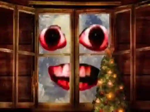 Joc New Year: Santa Claus outside the window en línia