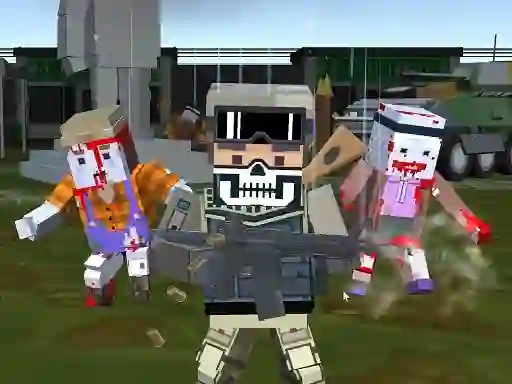 Joc Combat Pixel Arena 3D Zombie Survival en línia