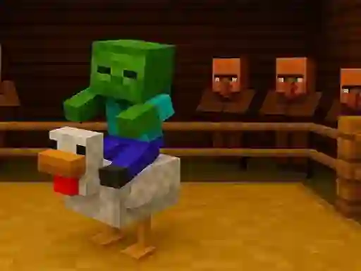 Joc Chicken Jockey hidden lava chicken en línia