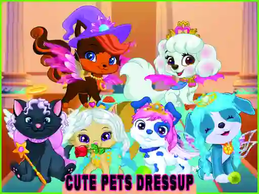 Joc Cute Pets Summer Dress Up en línia