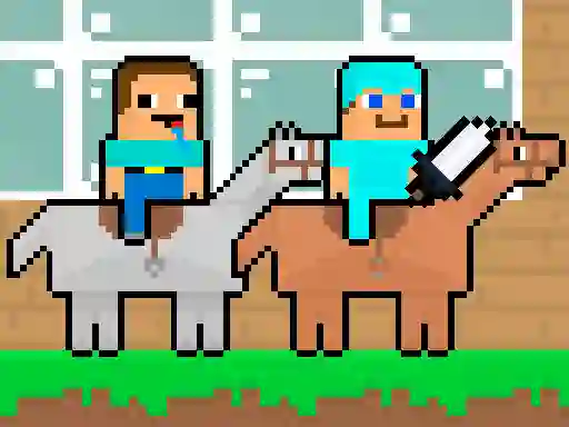 Joc Noob vs Pro HorseCraft en línia