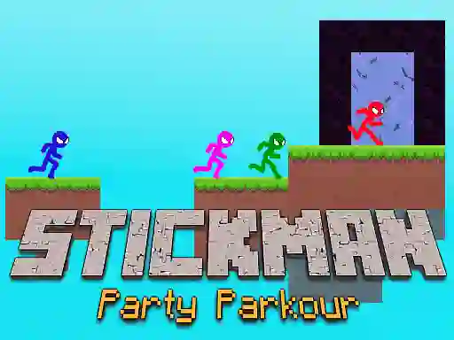 Joc Stickman Party Parkour en línia