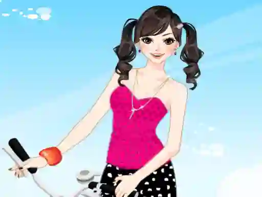 Joc Bicycle Girl Dressup en línia
