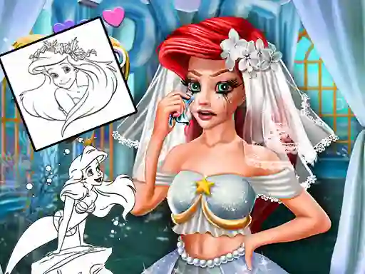 Joc Coloring Book for Ariel Mermaid en línia
