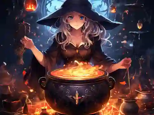 Joc Anime girls Witchcraft en línia