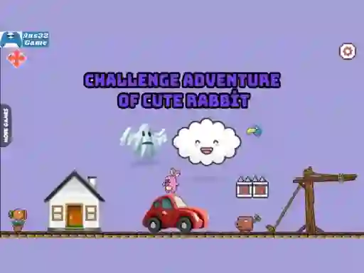 Joc Challenge adventure of cute rabbit en línia