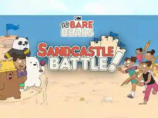 Joc Sandcastle Battle! We Bare Bears en línia