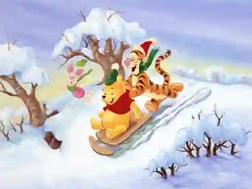Joc Winnie the Pooh Christmas Jigsaw Puzzle 2 en línia