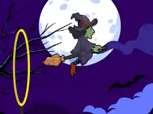 Joc Flying witch halloween en línia
