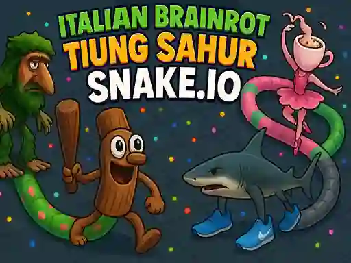 Joc Italian Brainrot Tung Sahur Snake.io en línia