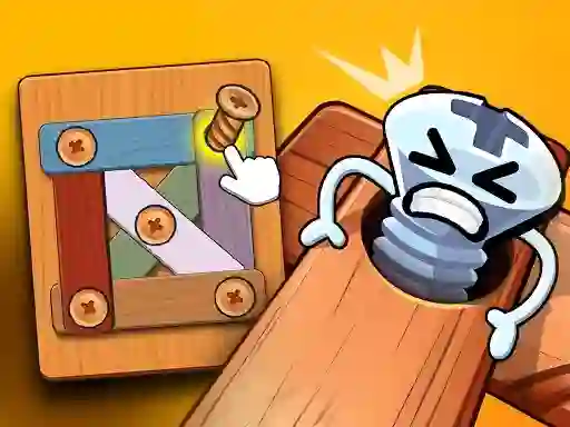 Joc Wood Bolts Nuts Screw Pin Puzzle en línia