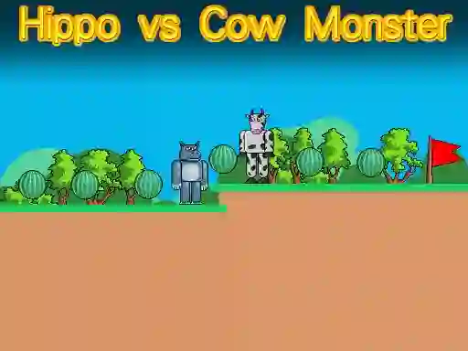 Joc Hippo vs Cow Monster en línia