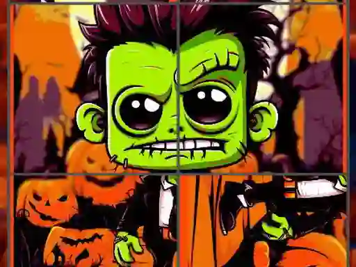 Joc Franky & Vampire Halloween Puzzle en línia
