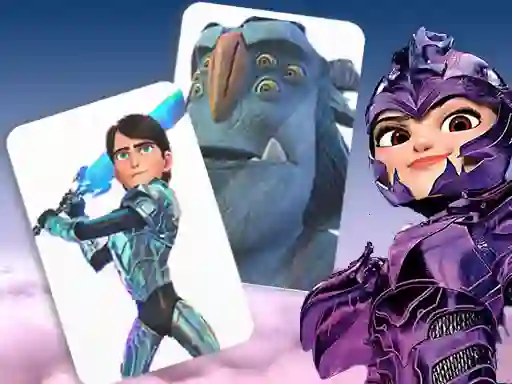 Joc Trollhunters Rise of The Titans Memory Card Match en línia