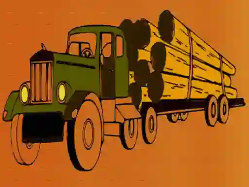 Joc Logging Trucks Coloring en línia