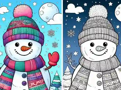Joc Coloring book Winter en línia