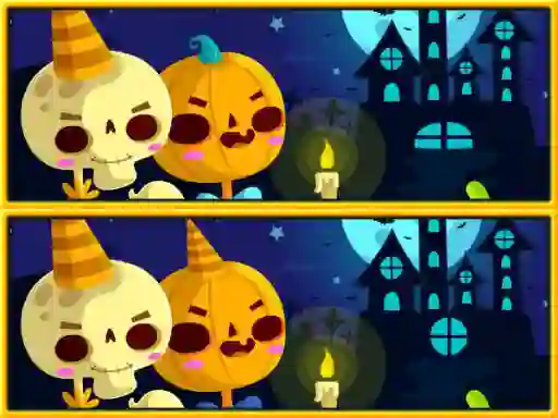 Joc Find Differences Halloween en línia