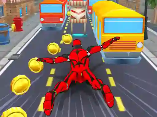 Joc Subway Run Superhero Robot en línia
