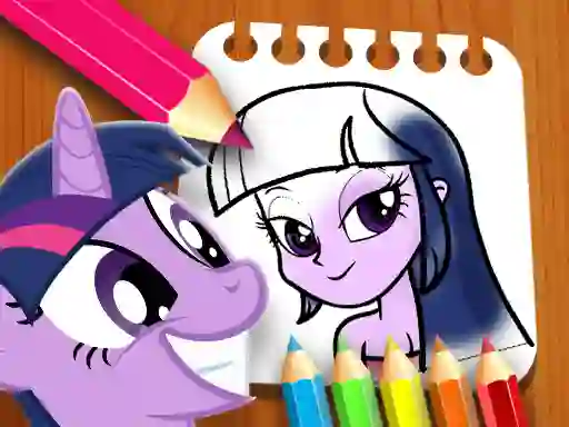 Joc Equestria Girls Coloring Book en línia