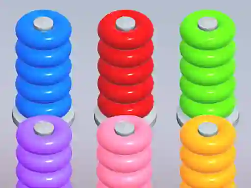 Joc Color Ring Sort en línia