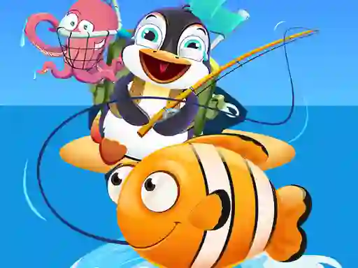 Joc Baby Penguin Fishing en línia