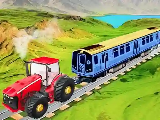 Joc Chain Tractor Train Towing Game 3D en línia