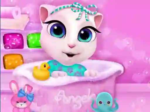 Joc Baby Angela Bathing Time en línia