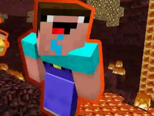 Joc Noob Parkour: Nether en línia