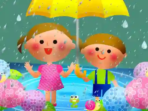 Joc Kids Rainy Day Puzzle en línia