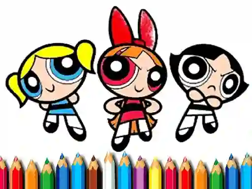 Joc PowerPuff Girls Coloring Book en línia