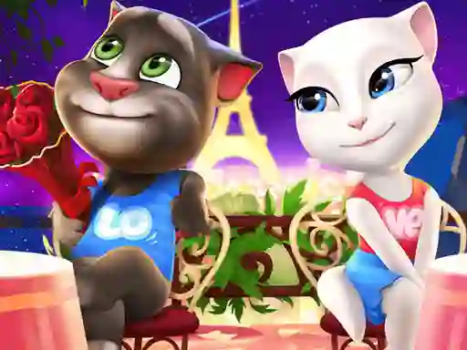 Joc Talking Tom and Angela Coloring en línia
